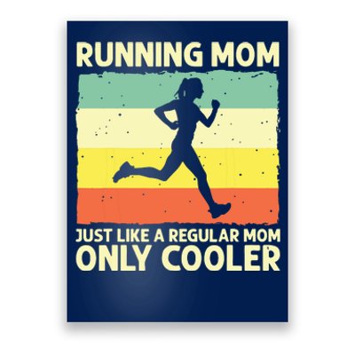 Funny Running For Women Mom Marathoner Runner Coach Racing Poster