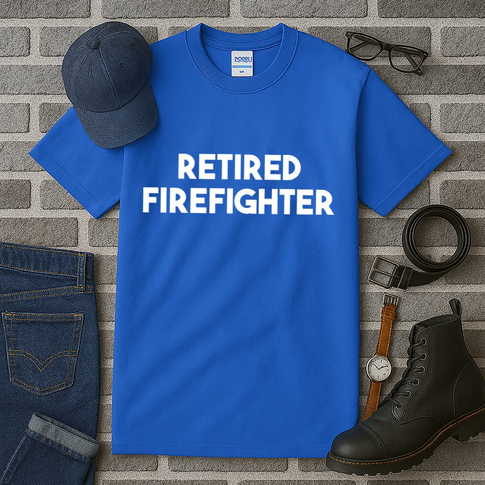 Firefighter Retiret Funny Retired Firefighter Cool Gift Tall T-Shirt