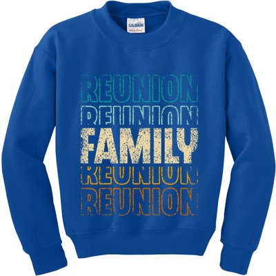 Family Reunion Families Gathering Meeting Family Cute Gift Kids Sweatshirt
