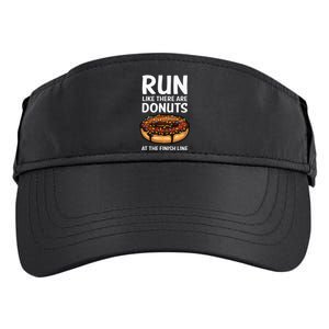 Funny Running For Men Women Donut Finish Line Marathon Adult Drive Performance Visor