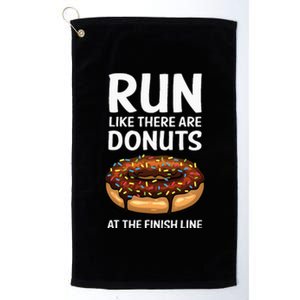 Funny Running For Men Women Donut Finish Line Marathon Platinum Collection Golf Towel