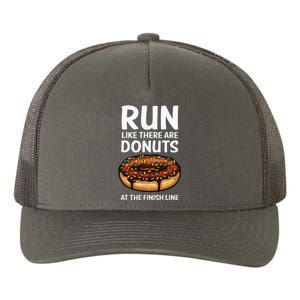 Funny Running For Men Women Donut Finish Line Marathon Yupoong Adult 5-Panel Trucker Hat