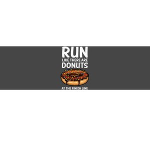 Funny Running For Men Women Donut Finish Line Marathon Bumper Sticker