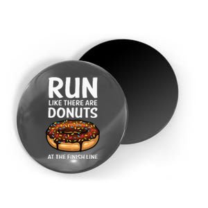 Funny Running For Men Women Donut Finish Line Marathon Magnet