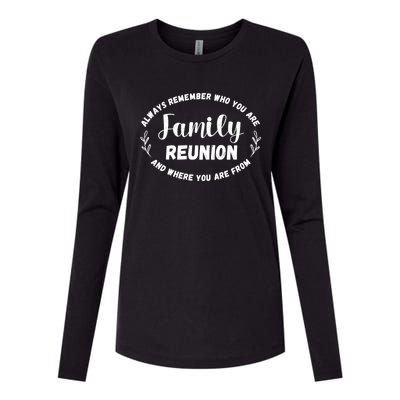 Family Reunion Family Party Gift Womens Cotton Relaxed Long Sleeve T-Shirt