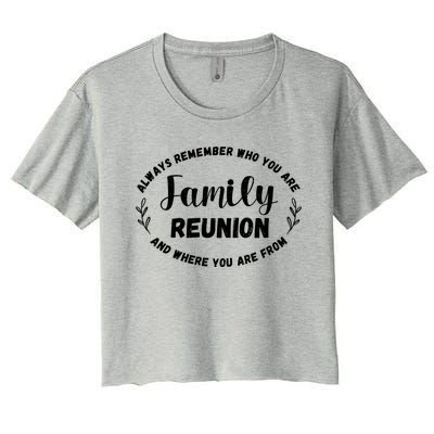 Family Reunion Family Party Gift Women's Crop Top Tee