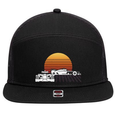 Formula Racing Fan Design Great Gift For Speed Freaks 7 Panel Mesh Trucker Snapback Hat