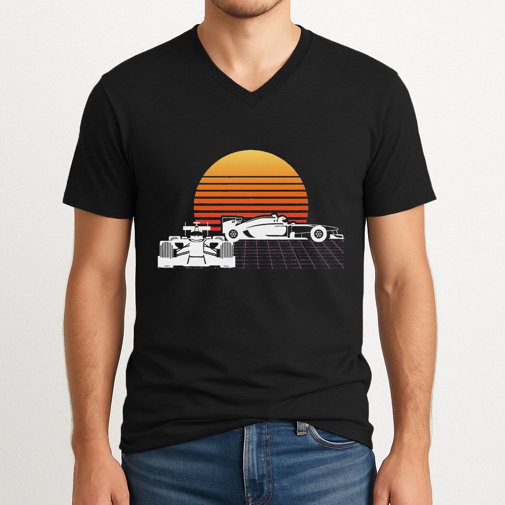 Formula Racing Fan Design Great Gift For Speed Freaks V-Neck T-Shirt