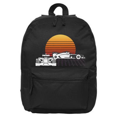 Formula Racing Fan Design Great Gift For Speed Freaks 16 in Basic Backpack