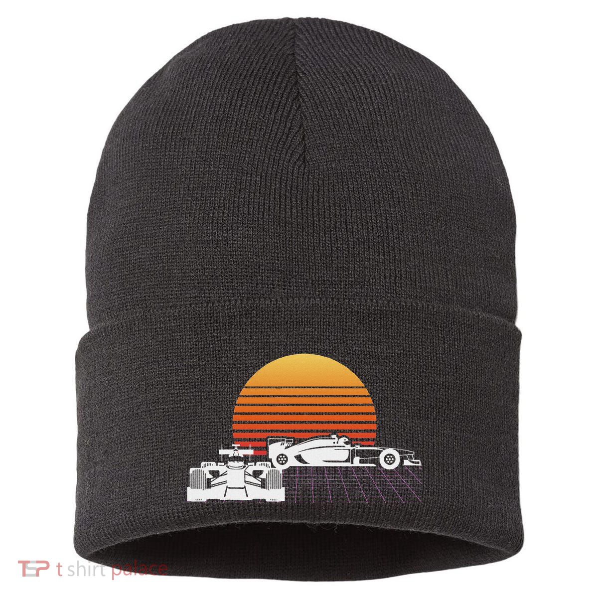 Formula Racing Fan Design Great Gift For Speed Freaks Sustainable Knit Beanie