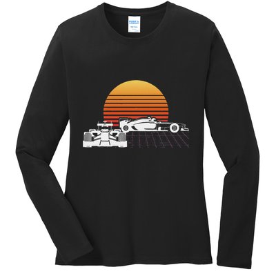 Formula Racing Fan Design Great Gift For Speed Freaks Ladies Long Sleeve Shirt
