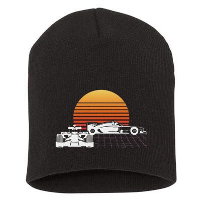 Formula Racing Fan Design Great Gift For Speed Freaks Short Acrylic Beanie