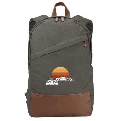 Formula Racing Fan Design Great Gift For Speed Freaks Cotton Canvas Backpack