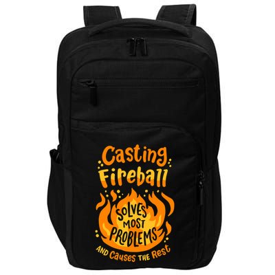 Funny Rpg Gamer Nerdy Casting Solves Most Problems Impact Tech Backpack
