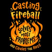 Funny Rpg Gamer Nerdy Casting Solves Most Problems 7-Panel Snapback Hat