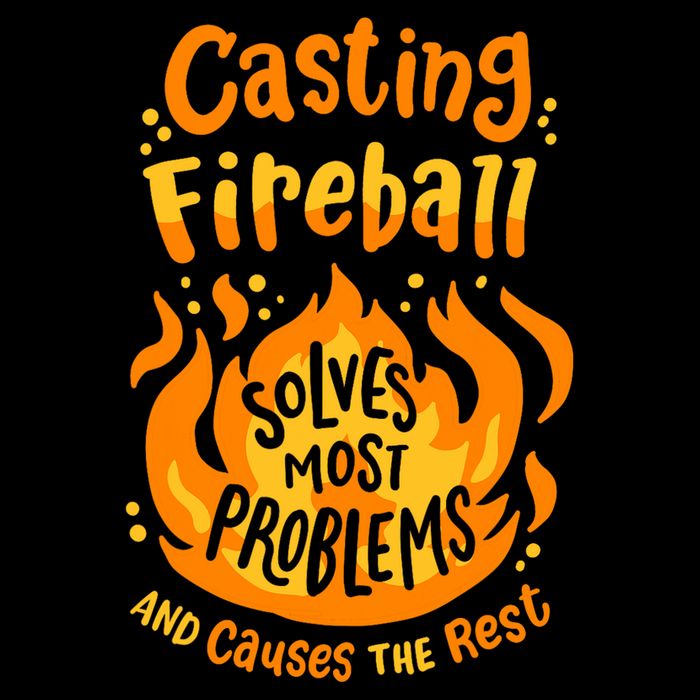Funny Rpg Gamer Nerdy Casting Solves Most Problems 7-Panel Snapback Hat