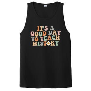 Funny Retro Groovy ItS A Good Day To Teach History Teacher PosiCharge Competitor Tank