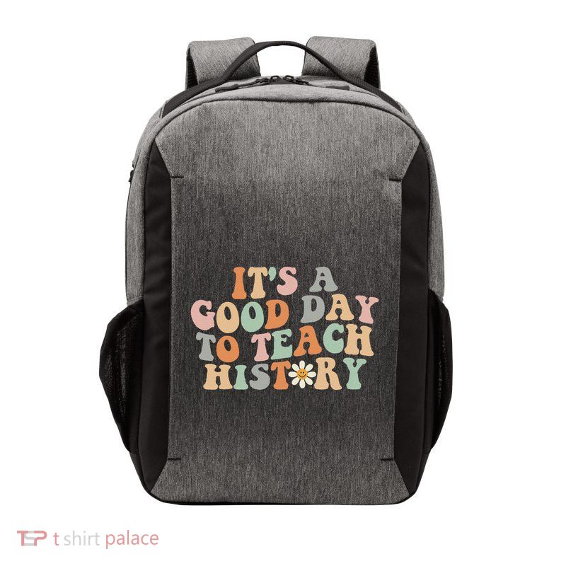 Funny Retro Groovy ItS A Good Day To Teach History Teacher Vector Backpack
