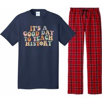 Funny Retro Groovy ItS A Good Day To Teach History Teacher Pajama Set