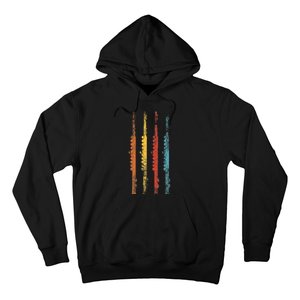 Flute Retro Gift For Flute Player I Flute Hoodie