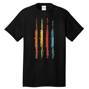 Flute Retro Gift For Flute Player I Flute Tall T-Shirt