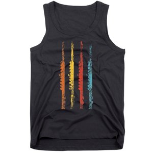 Flute Retro Gift For Flute Player I Flute Tank Top