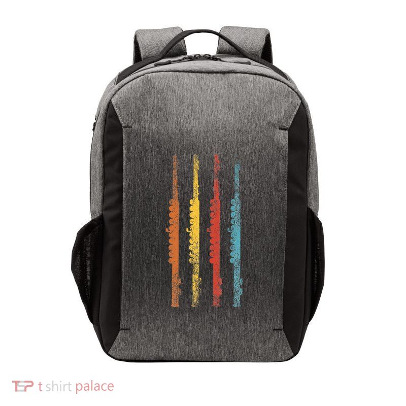 Flute Retro Gift For Flute Player I Flute Vector Backpack