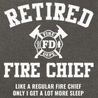 Firefighter Retirement Gifts Funny Retired Fire Chief Cotton Canvas Backpack