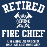 Firefighter Retirement Gifts Funny Retired Fire Chief 7 Panel Mesh Trucker Snapback Hat
