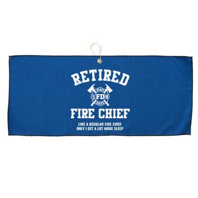 Firefighter Retirement Gifts Funny Retired Fire Chief Large Microfiber Waffle Golf Towel