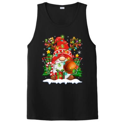 Funny Reindeer Gnome And Basketball Ball Christmas Lights Xmas Gift PosiCharge Competitor Tank