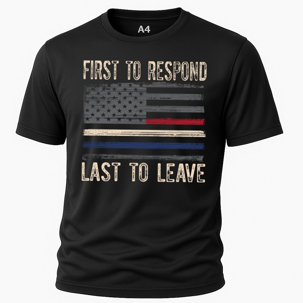 First Responders Great Giftpolice Military Firefighter Emt And Ems Gift Cooling Performance Crew T-Shirt