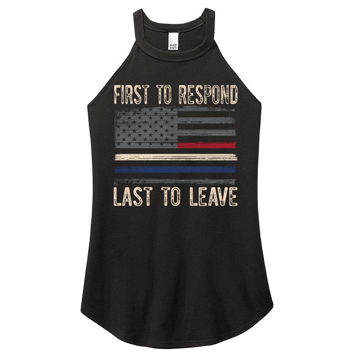 First Responders Great Giftpolice Military Firefighter Emt And Ems Gift Women's Perfect Tri Rocker Tank