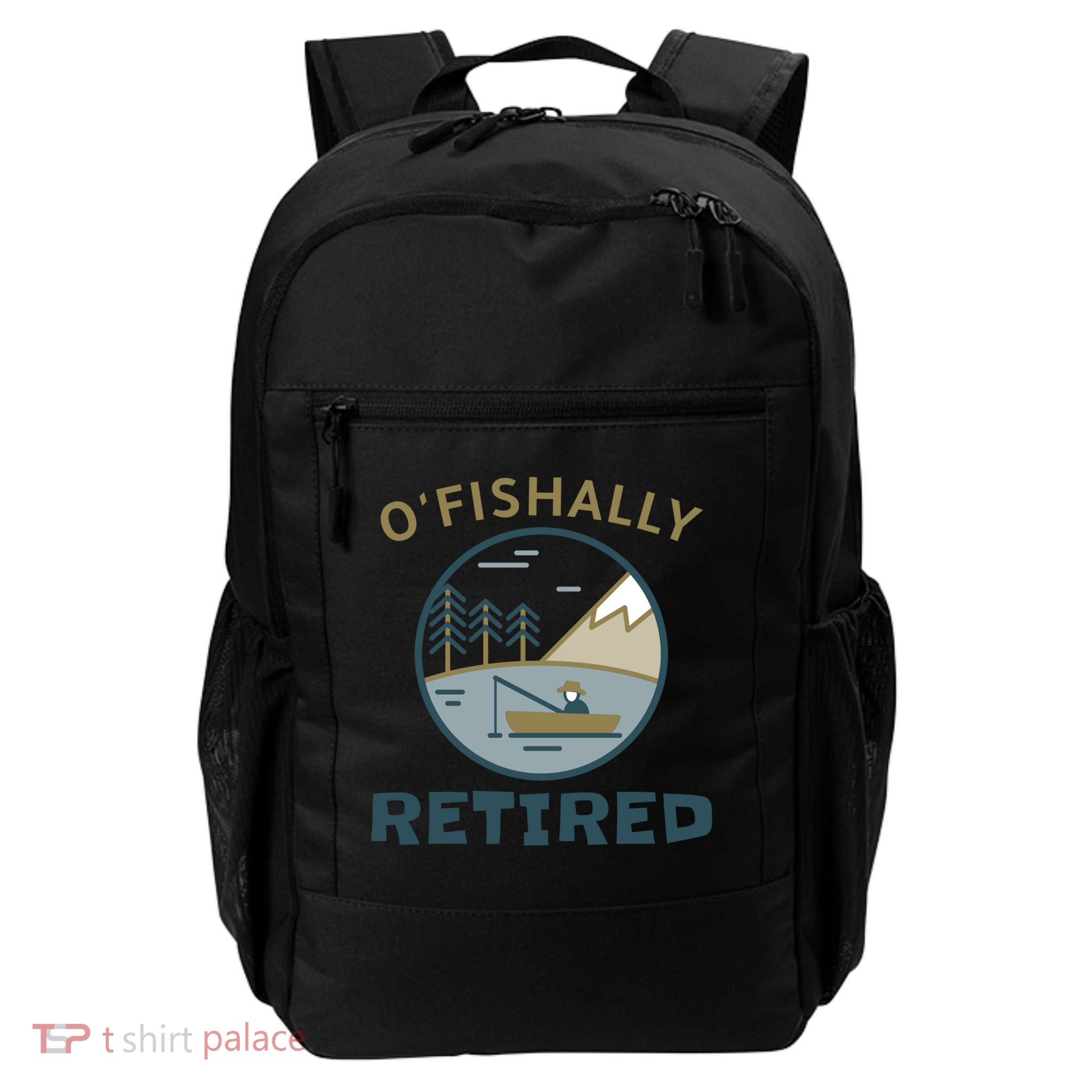 Fisherman Retirement Gift Officially O'fishally Retired Gift Backpack