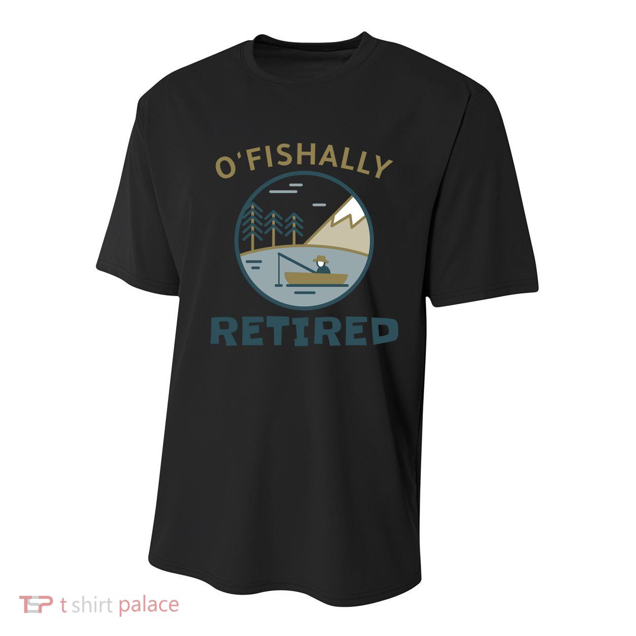 Fisherman Retirement Gift Officially O'fishally Retired Gift Youth Performance Sprint T-Shirt