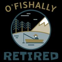 Fisherman Retirement Gift Officially O'fishally Retired Gift Youth Performance Sprint T-Shirt