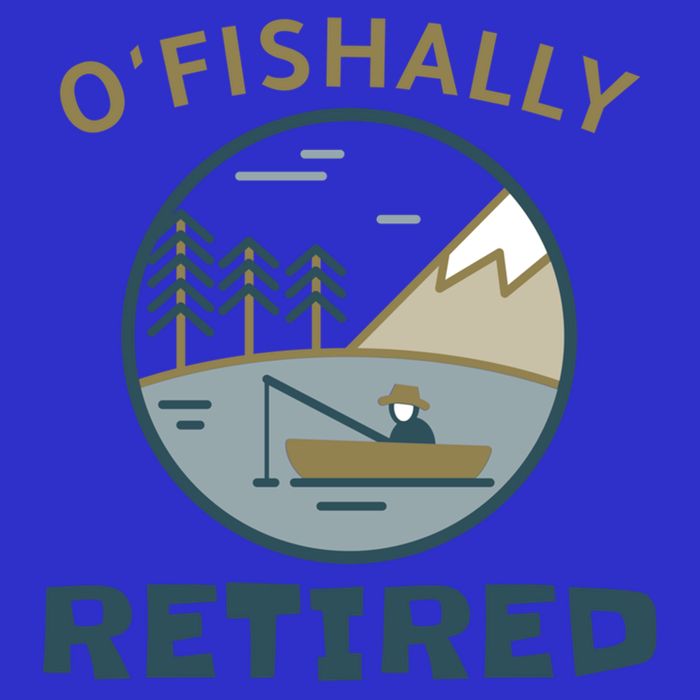 Fisherman Retirement Gift Officially O'fishally Retired Gift Long Sleeve Shirt