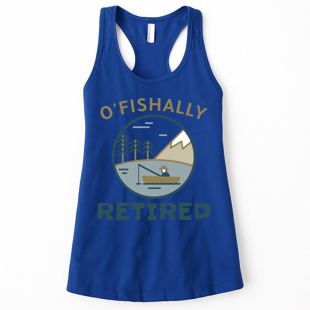 Fisherman Retirement Gift Officially O'fishally Retired Gift Womens Tank Top