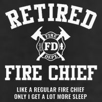 Firefighter Retirement Gifts Funny Retired Fire Chief 7 Panel Mesh Trucker Snapback Hat