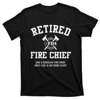 Firefighter Retirement Gifts Funny Retired Fire Chief T-Shirt