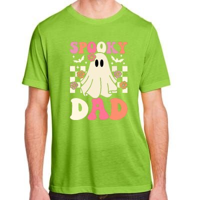 Family Retro Groovy Spooky Dad Halloween Ghost Costume Gift Adult ChromaSoft Performance T-Shirt