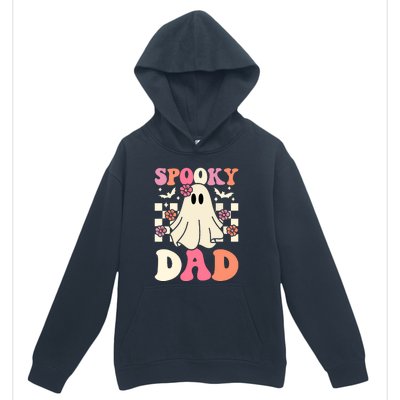 Family Retro Groovy Spooky Dad Halloween Ghost Costume Gift Urban Pullover Hoodie