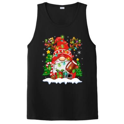 Funny Reindeer Gnome And Football Ball Christmas Lights Xmas Gift PosiCharge Competitor Tank