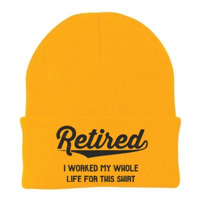 Funny Retirement Gifts Worked Whole Life Retired Knit Cap Winter Beanie