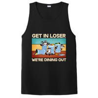 Funny Raccoons Get In Loser We're Dining Out PosiCharge Competitor Tank