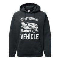 Funny Retirement Gardening Gift Cute Lawn Mowing Men Women Performance Fleece Hoodie