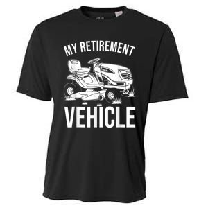 Funny Retirement Gardening Gift Cute Lawn Mowing Men Women Cooling Performance Crew T-Shirt