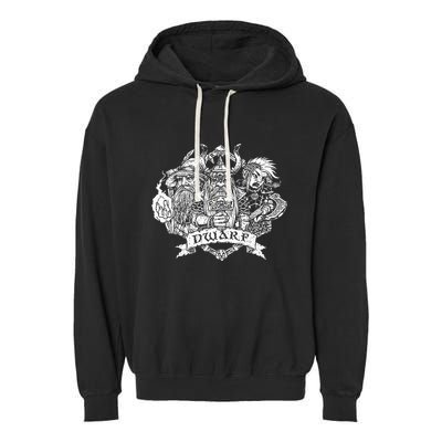 Fantasy Roleplaying Game Dwarf Garment-Dyed Fleece Hoodie