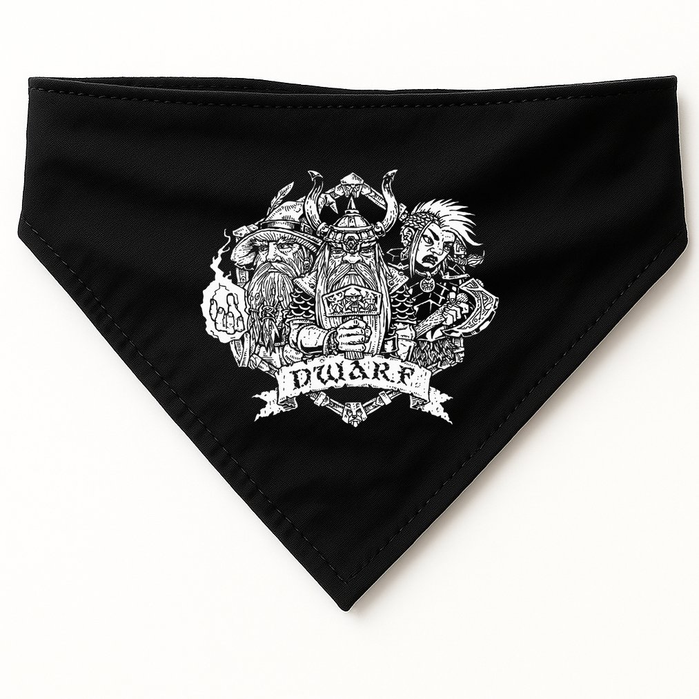 Fantasy Roleplaying Game Dwarf USA-Made Doggie Bandana