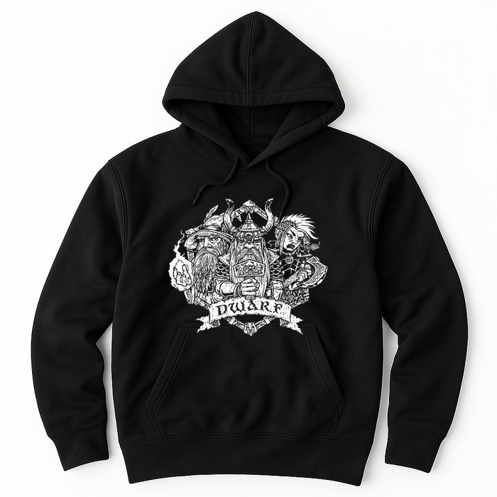 Fantasy Roleplaying Game Dwarf Hoodie
